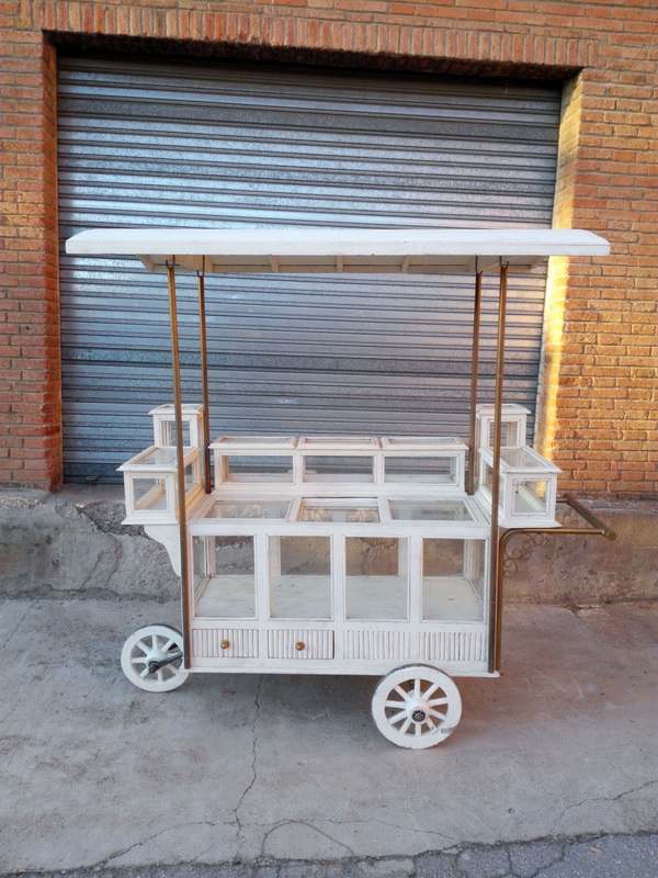 carro puesto venta ambulante vitrina madera cristal 87-112-203x174-217x52-72-103 1u